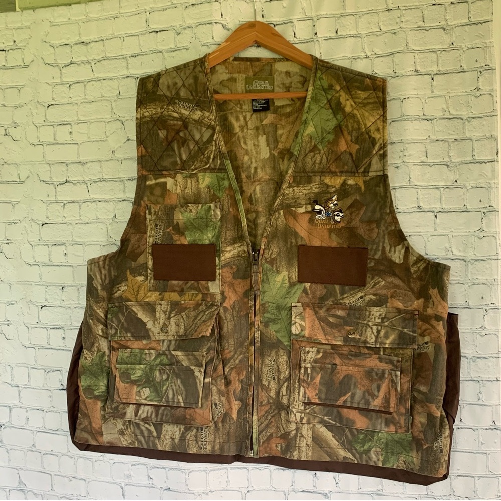 Quail Unlimited Bird Hunting Vest Advantage Timber Men's X-LARGE